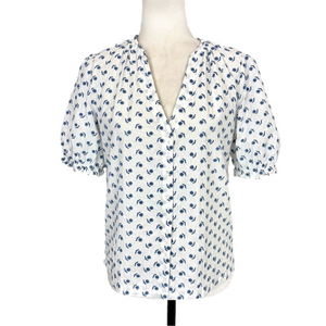 Grace & Mila white embroidered blouse